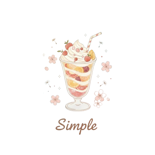 Simple — fruit parfait dessert